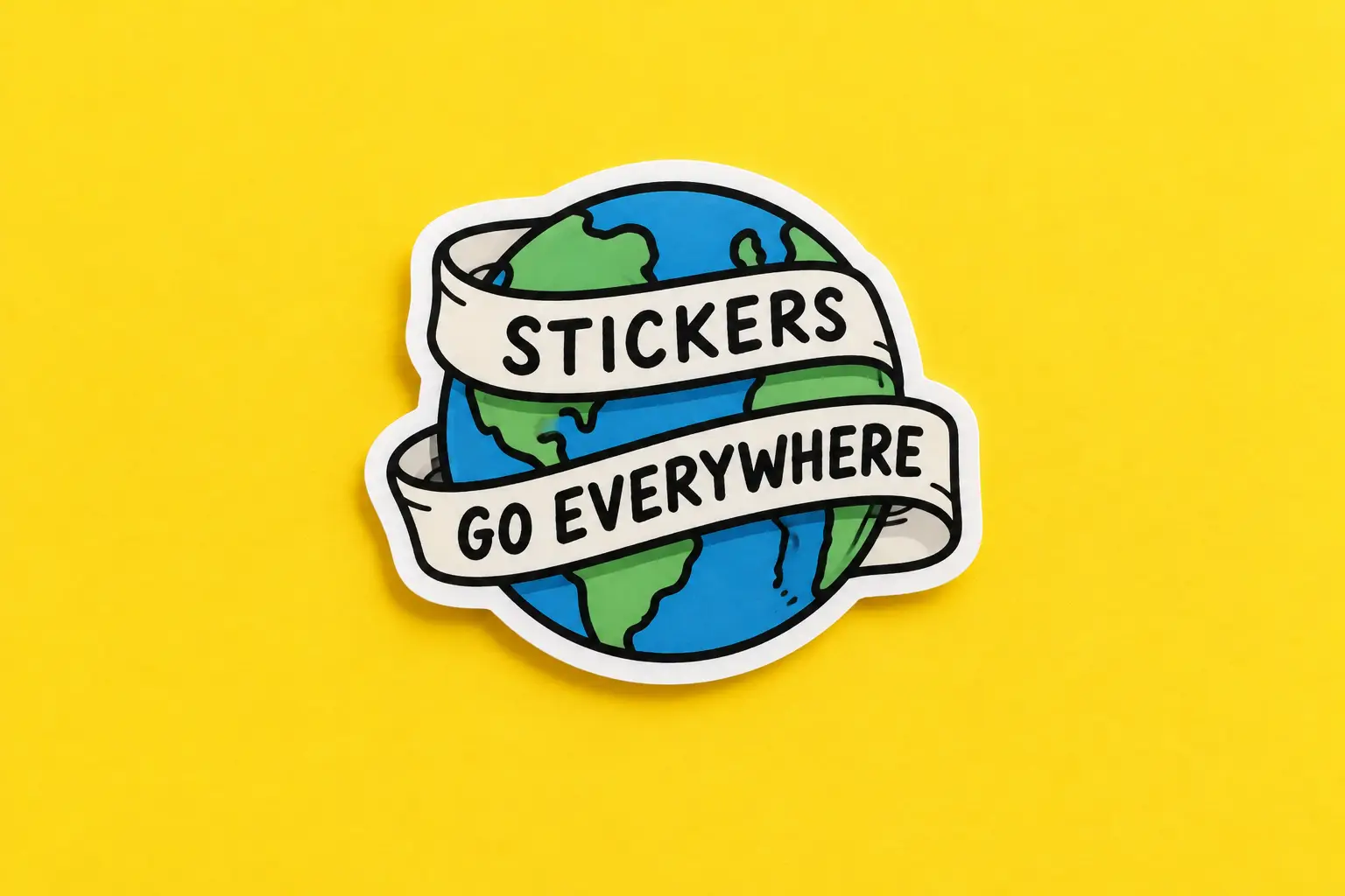 where to put stickers